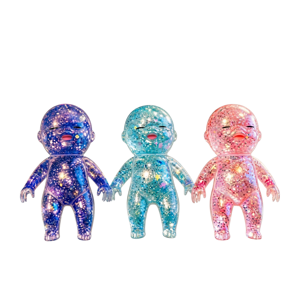 Glitter Maltose Squishy Toy